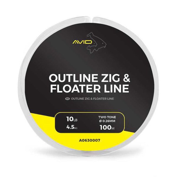 Avid Outline Zig & Floater Line 0,26mm Fonott Főzsinór 100m