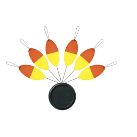   SERT - XT- BLISTER FLOAT OVAL N°2 X 6 (FLUO ORANGE/YEL.) - Ütköző