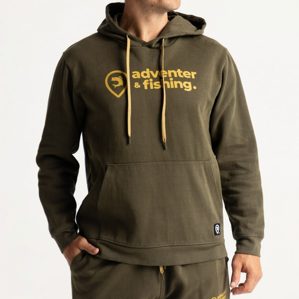 Adventer Cotton Hoodie Pulóver Khaki XXL