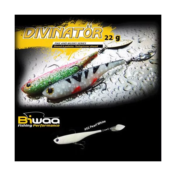 Biwaa Divinator Junior 14cm 22gr 02 Pearl White Spinnertail 1db