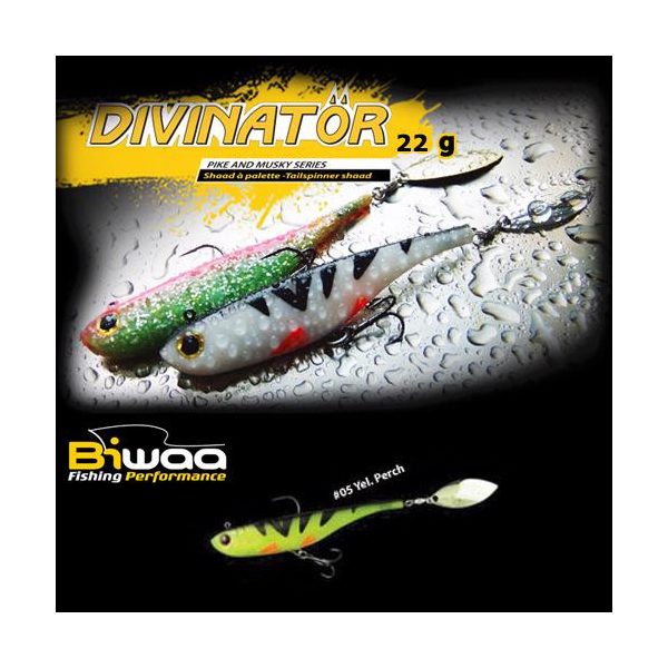 Biwaa Divinator Medium 18cm 35gr 05 Yellow Perch Spinnertail 1db