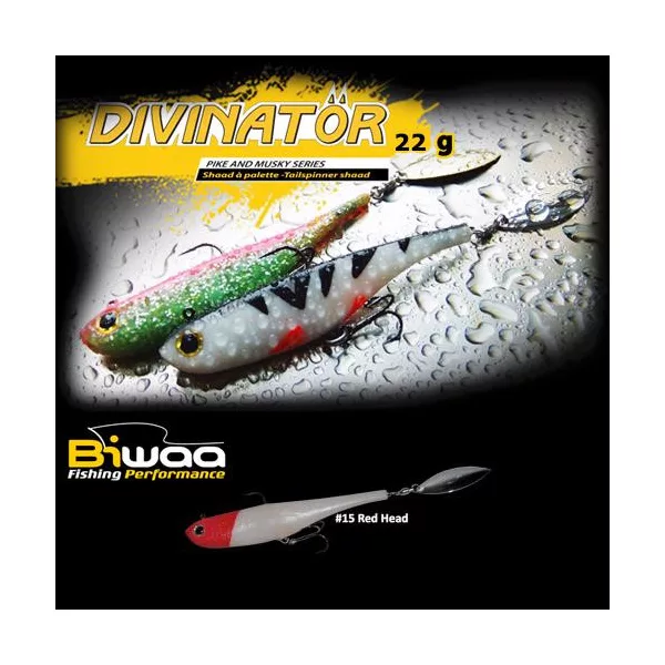 Biwaa Divinator Junior 14cm 22gr 15 Red Head Spinnertail 1db