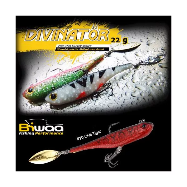 Biwaa Divinator Junior 14cm 22gr 20 Chili Tiger Spinnertail 1db