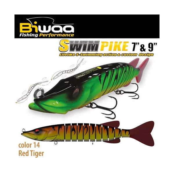Biwaa Swimpike SS 18cm 26gr 14 Red Tiger Wobbler 1db