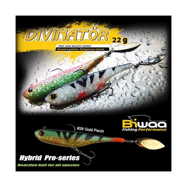 Biwaa Divinator Junior 14cm 22gr 28 Gold Perch Spinnertail 1db