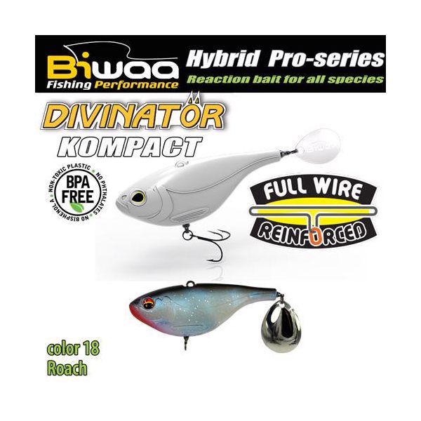 Biwaa Divinator Kompact 70 7cm 30gr 18 Roach Spinnertail 1db