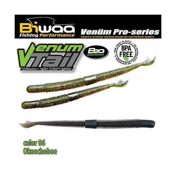 Biwaa Venum Tail 10cm 06 Okeechobee Gumi Műcsali 10db