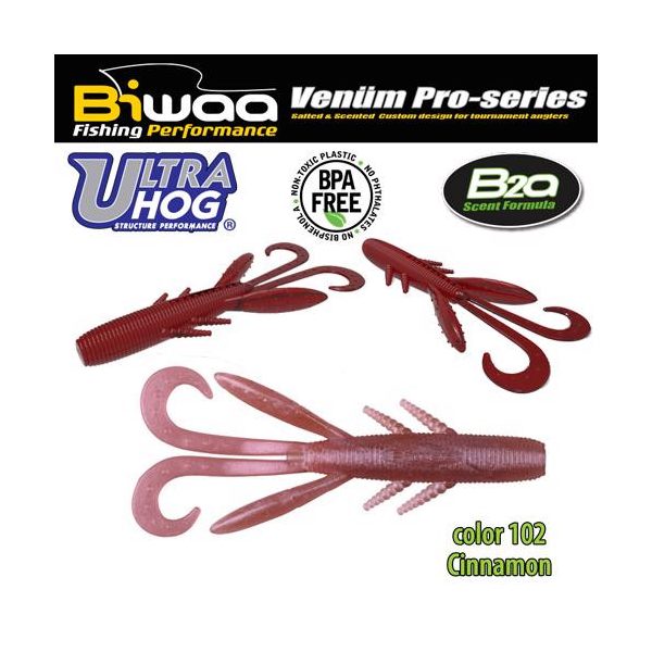 Biwaa Ultra Hog 10cm 102 Cinnamon Gumi Műcsali 8db