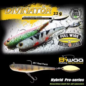   Biwaa Divinator Junior 14cm 22gr 51 Real Perch Spinnertail 1db
