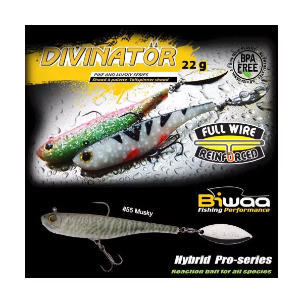 Biwaa Divinator Junior 14cm 22gr 55 Musky Spinnertail 1db