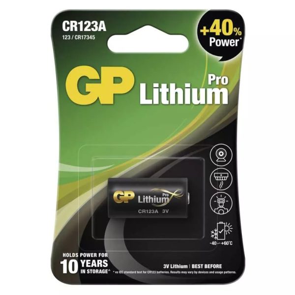 GP Lítium elem CR123A 1db/bliszter