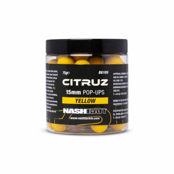 Nash Citruz Pop Ups Yellow 15mm 75gr