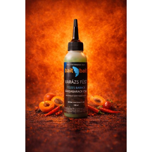 BaitBait Tüzes Barack Fluo Piros Liquid Varázs Füst 100ml