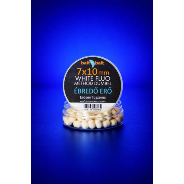 BaitBait Ébredő Erő 7x10mm Flou Method Dumbel White Wafter 20gr
