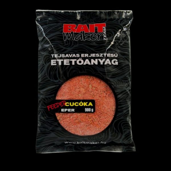 Bait Maker Tejsavas Erjesztésű Feeder Cucóka Eper Etetőanyag 900gr