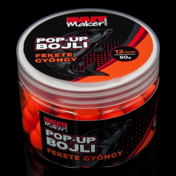 Bait Maker 12mm Fekete Gyöngy Pop Up 50gr