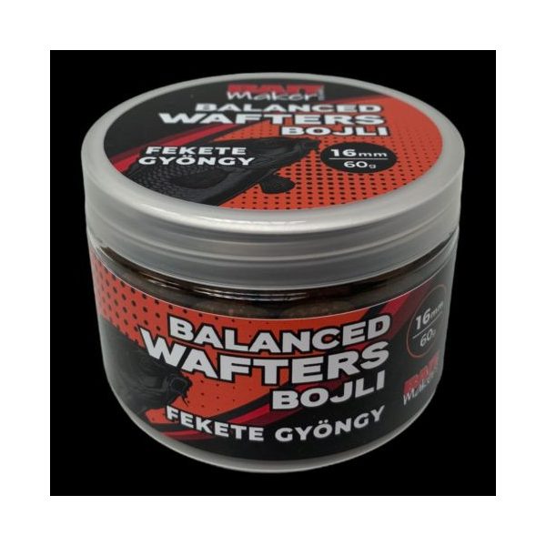 Bait Maker Balanced Fekete Gyöngy Wafter 16mm