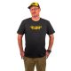 Black Cat Logo Black T-Shirt Póló 3XL