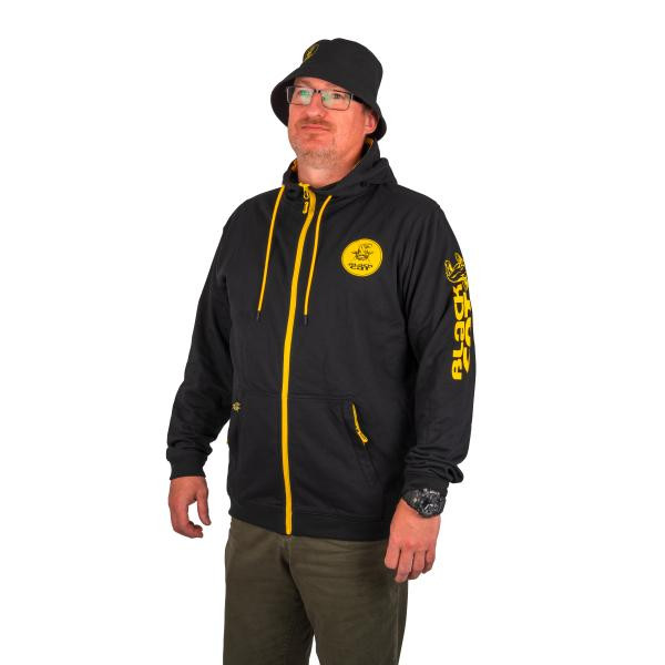 Black Cat Black Zip Hoody Pulóver 2XL