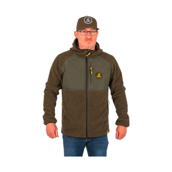 Black Cat Polar Fleece Kapucnis Pulóver L