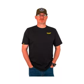 Black Cat Chase Dreams Black Tee Póló S