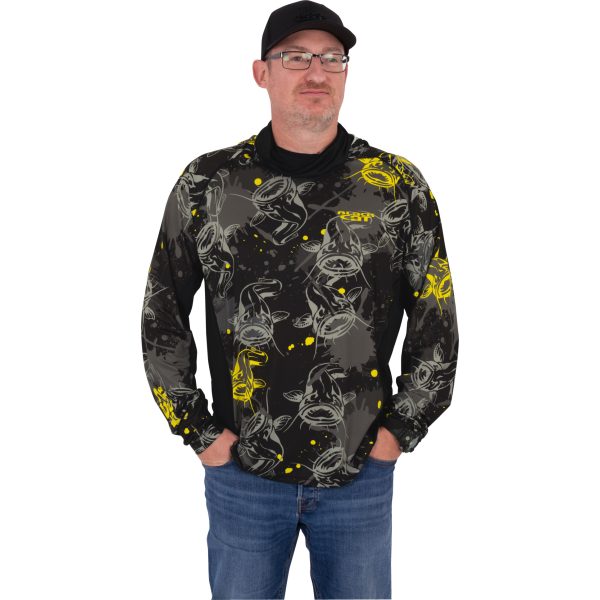 Black Cat Performance Sun Top Hosszú Ujjú UV Póló 3XL