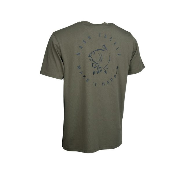 Nash Make It Happen Carp Logo T Shirt Zöld Póló S