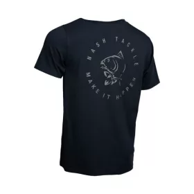 Nash Make It Happen Carp Logo T Shirt Fekete Póló M