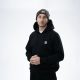Nash Make It happen Badge Zipped Hoodie Fekete Zipzáras Pulóver L
