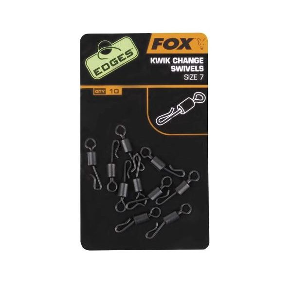 Fox EDGES™ Kwik Change Inline Swivel - Size 7 Gyorskapocs