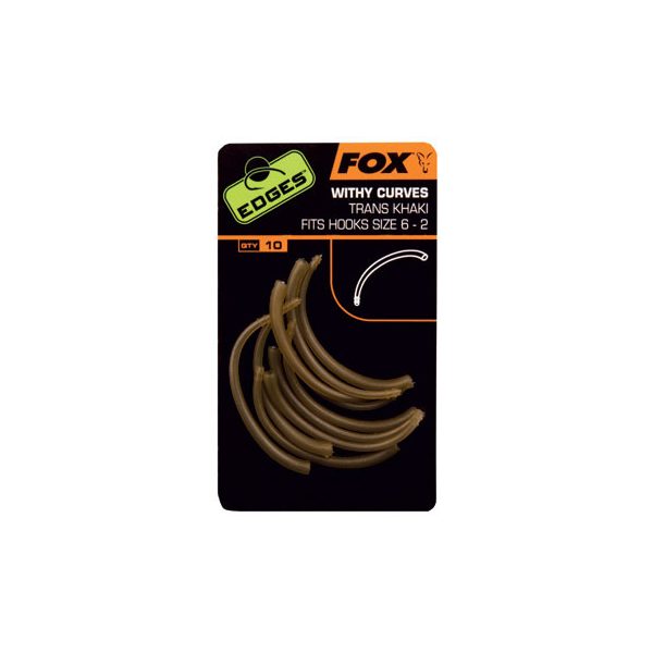 Fox EDGES™ Withy Curve Adaptor - Trans Khaki Hook 6 - 2 Horogbefordító