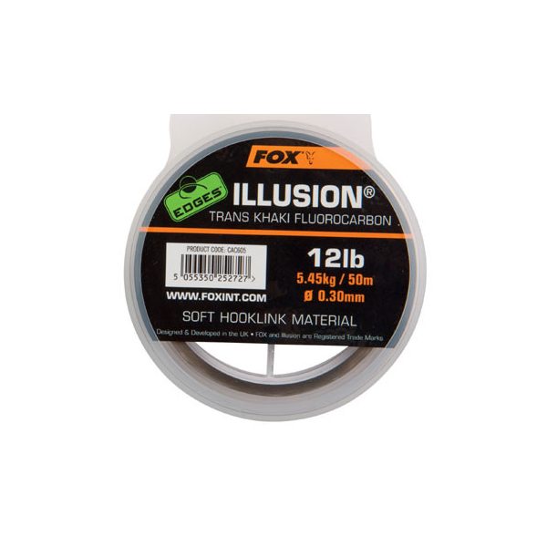 Fox EDGES™ Illusion® Soft - Trans Khaki 16lb/0.35mm Fluorocarbon