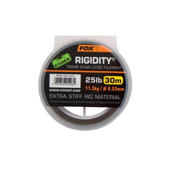 Fox EDGES™ Rigidity® - Trans Khaki 30lb/0.57mm Szerelék