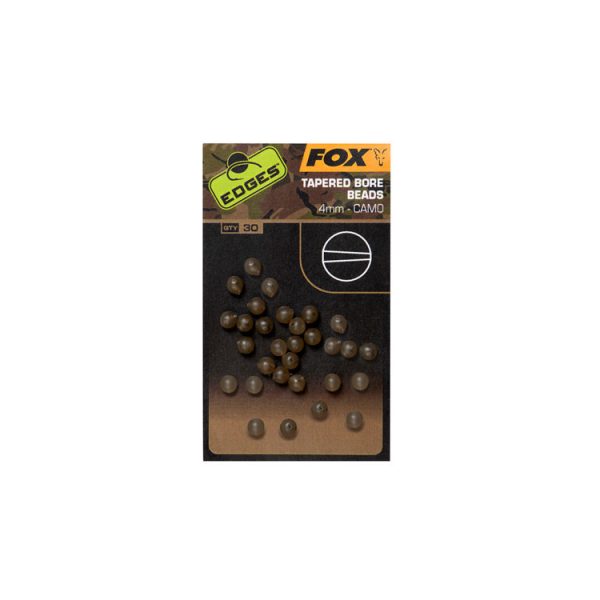 Fox EDGES™ Camo Tapered Bore Beads 4mm x30 Gumigyöngy