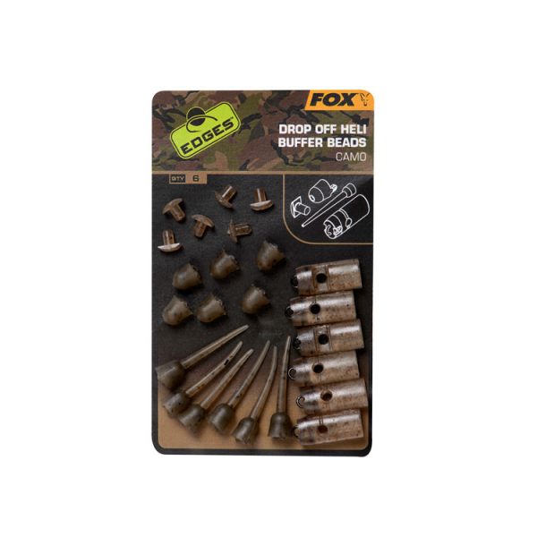 Fox EDGES™ Camo Drop Off Heli Buffer Bead Kit Camo Drop Off Heli Buffer Bead Kit x 6 Ütköző