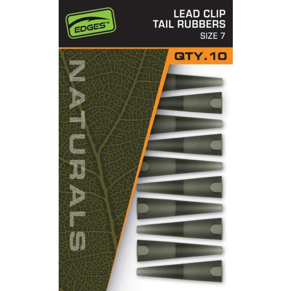 Fox Edges Naturals 7 Lead Clip Tail Rubber Gumihüvely