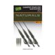 Fox Edges Naturals Submerge Power Grip Lead Clip Leaders Bojlis Szerelék Készlet 30lb