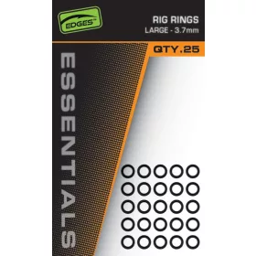 Fox Edges 3,7mm Nagy Fémkarika 25db