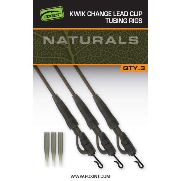 Fox Edges Kwik Change lead clip Tubing Rigs Készlet