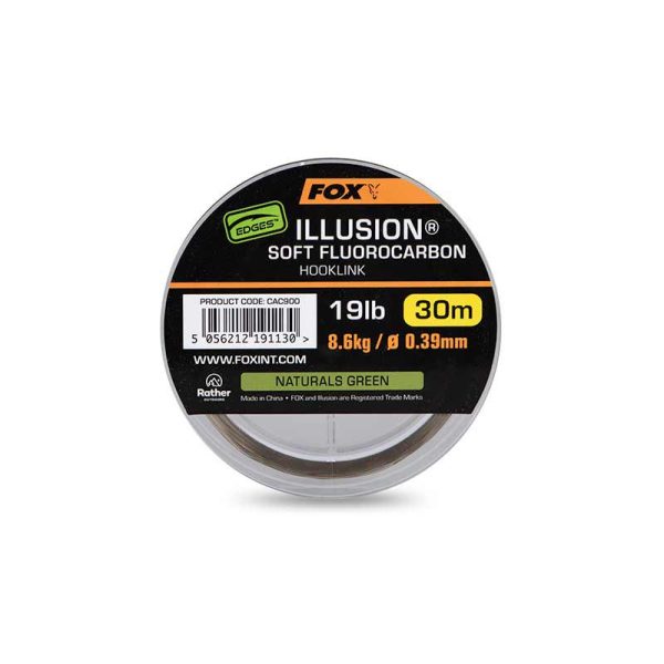 Fox Illusion Soft Naturals Green Fluorocarbon Előkezsinór 0,39mm 30m