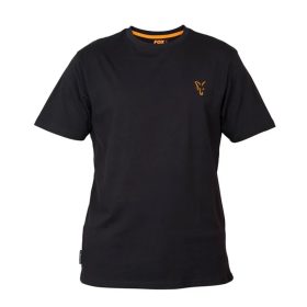 Fox Collection T-Shirt Fekete-Narancssárga Póló XL