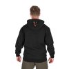 Fox Collection Hoody Fekete-Narancssárga Kapucnis Pulóver S