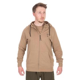 Fox Collection LW Zip Hoody Tan Ltd Pulóver XL