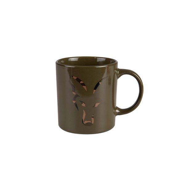 Fox Zöld-Camo Head Ceramic Mug 350ml Bögre