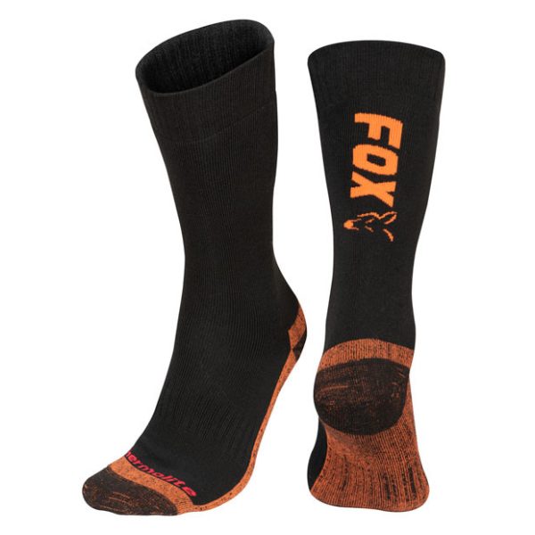 Fox Fox Collection Socks Fox Black / Orange Thermolite long sock 10 - 13 (Eu 44-47) Thermo zokni