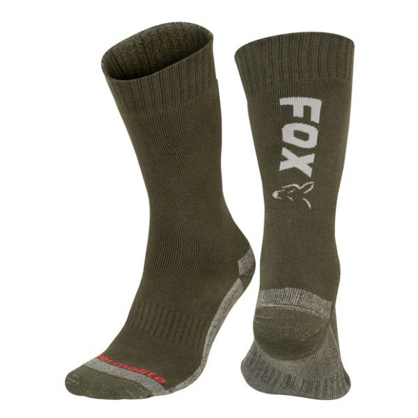 Fox Fox Collection Socks Fox Green / Silver Thermolite long sock 6 - 9 (Eu 40-43) Thermo zokni