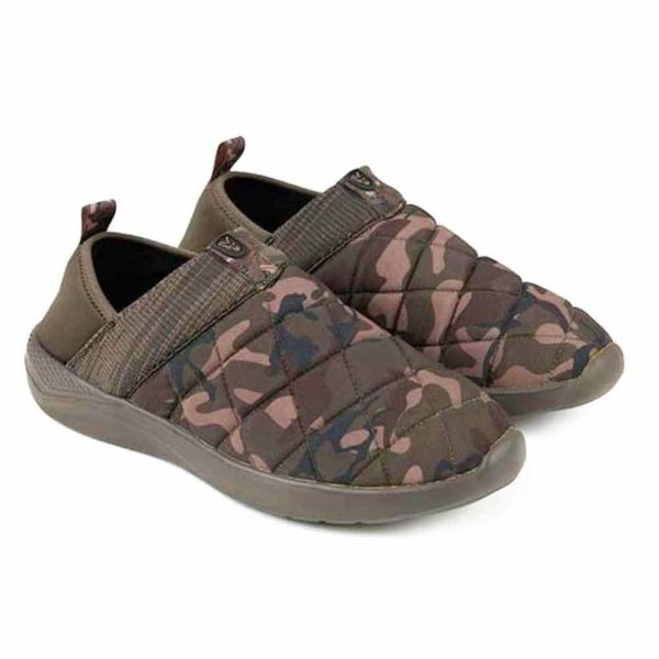 Fox Camo/Khaki Bivvy Slipper Bélelt Papucs  8/42