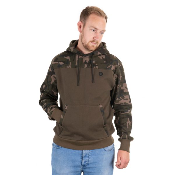 Fox Fox Khaki/Camo Hoody Small Kapucnis pulóver