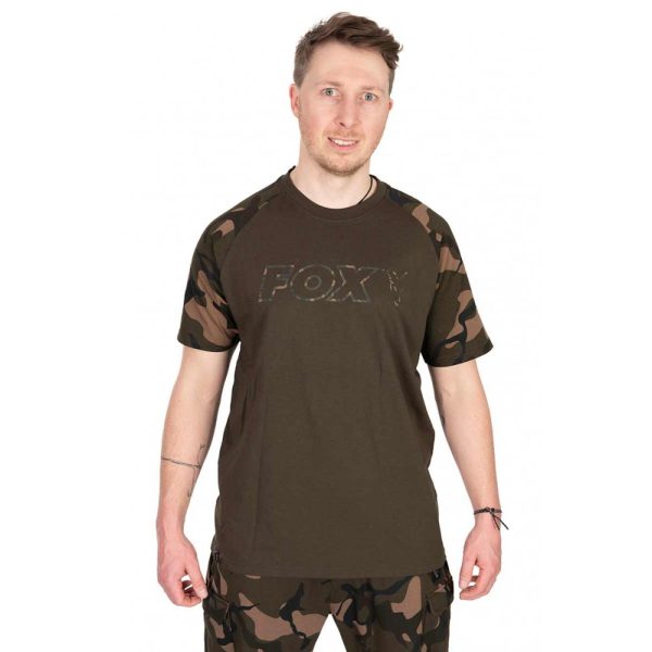 Fox Outline T-Shirt Khaki-Camo Póló S