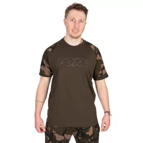 Fox Outline T-Shirt Khaki Camo Póló 3XL